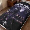 Lost Soul Velveteen Plush Blanket — Gothic Moonlight Throw for Goth & Alternative Fans