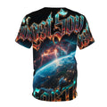 Lost Soul All-Over Graphic Tee — Earth & Lightning Metal Band Design