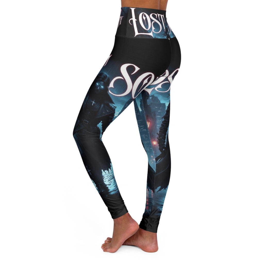 Lost Soul Ghostly Moon Yoga Leggings — High-Waist Athletic Leggings