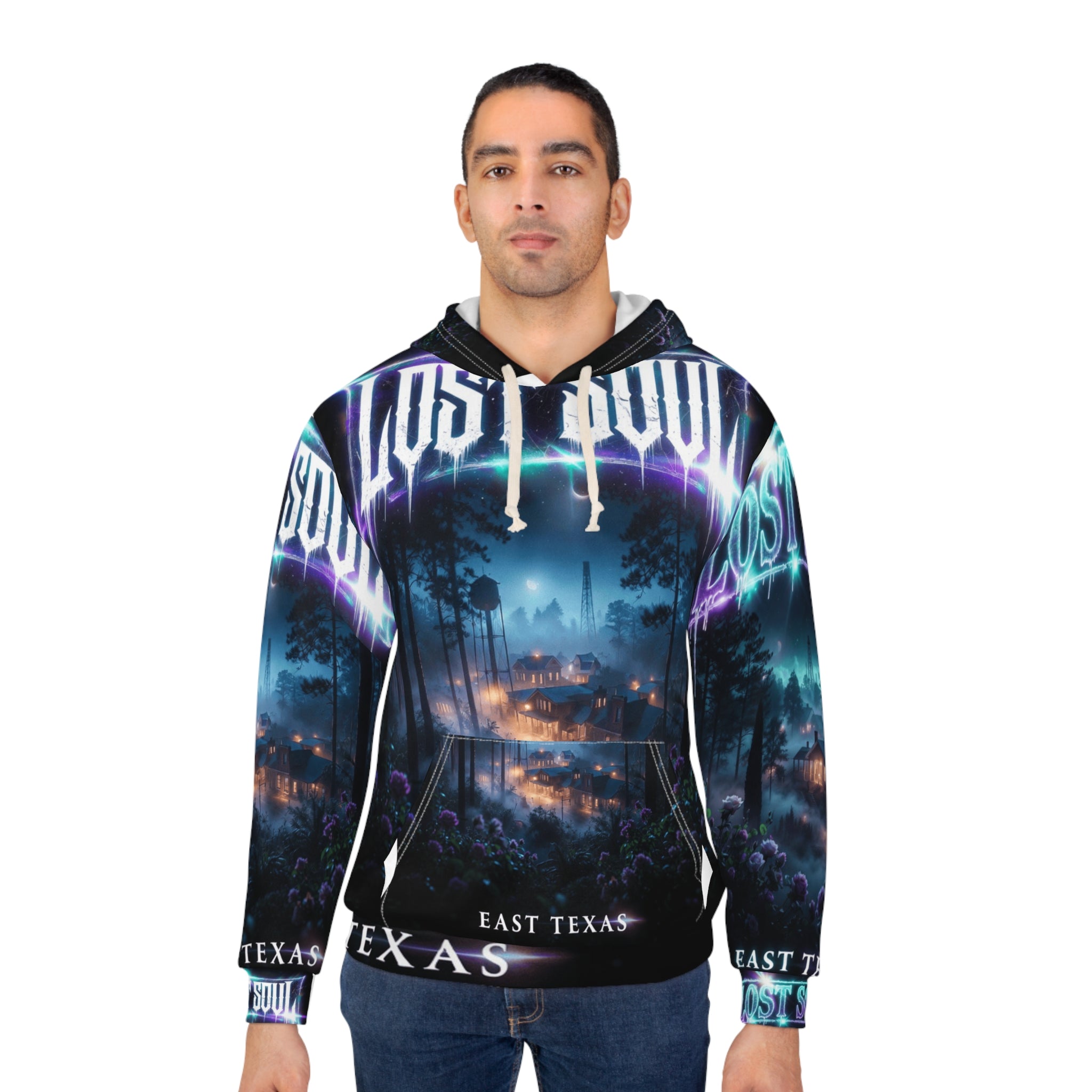 Lost Soul Hoodie — East Texas Nightscape All-Over Print
