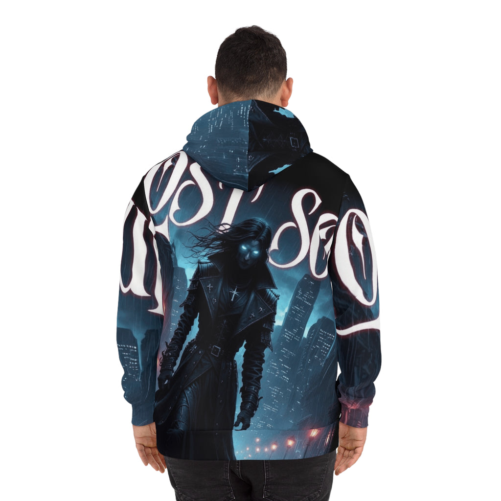 Lost Soul Hoodie — Dark Cyberpunk Graphic Hooded Sweatshirt HTX