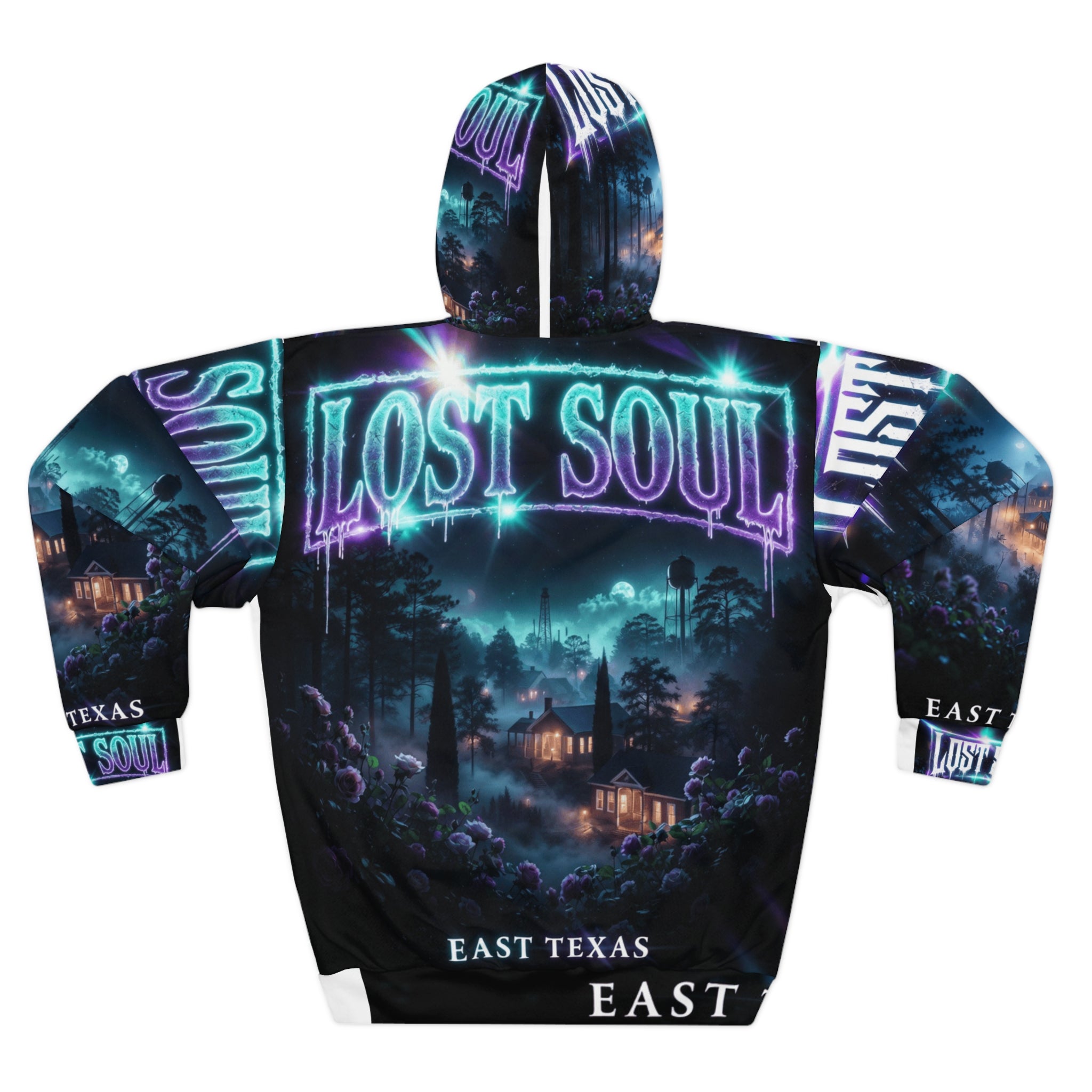 Lost Soul Hoodie — East Texas Nightscape All-Over Print
