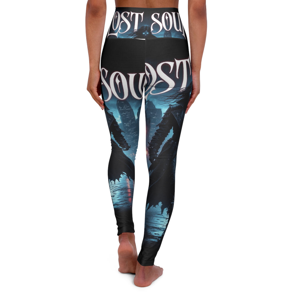 Lost Soul Ghostly Moon Yoga Leggings — High-Waist Athletic Leggings