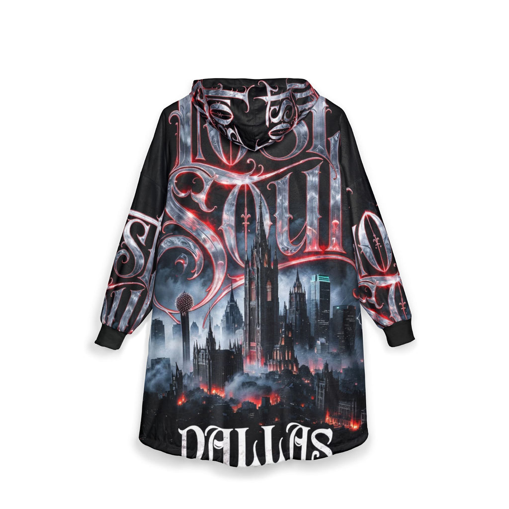 Lost Soul Dallas Hooded Blanket — 'Lost Soul' Gothic City Cozy Throw