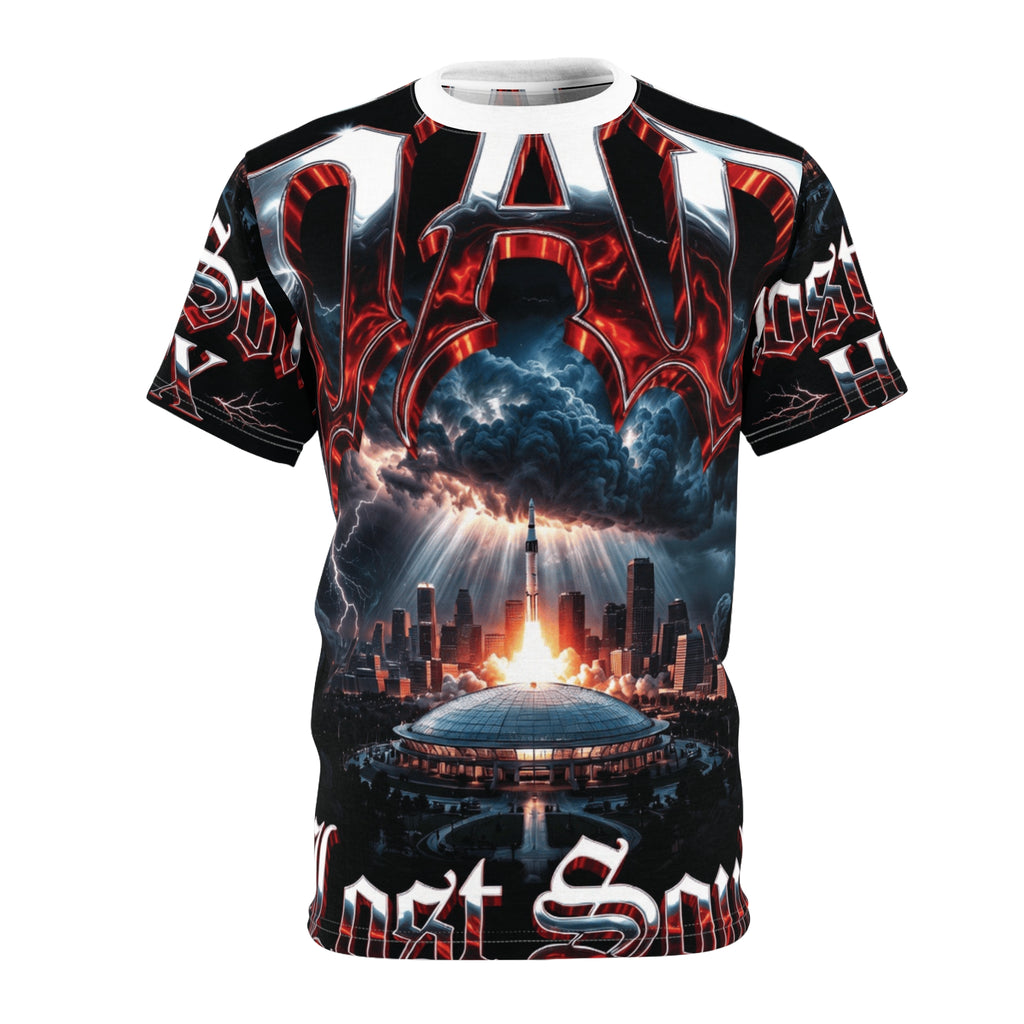 Lost Soul Dad Apocalyptic Cityscape All-Over Print Tee