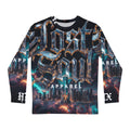 Lost Soul Apparel Men’s Long Sleeve Shirt — Gothic Urban Cityscape AOP