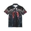 Lost Soul Gothic Polo Shirt – Dark Vampire Moon Graphic