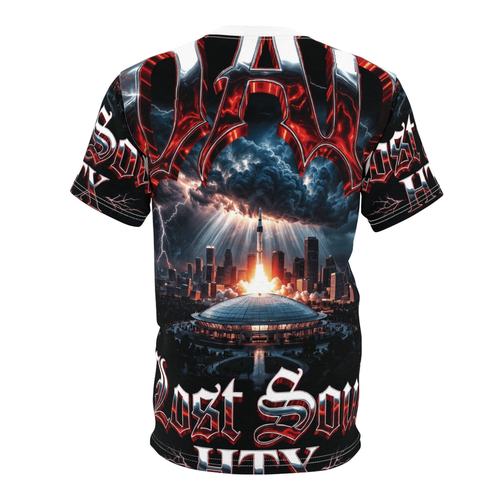 Lost Soul Dad Apocalyptic Cityscape All-Over Print Tee