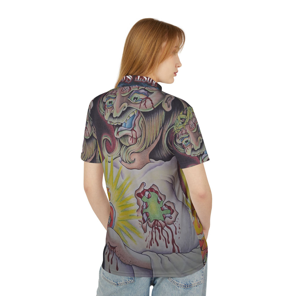 Lost Soul Tattoo Flash All-Over Print Polo