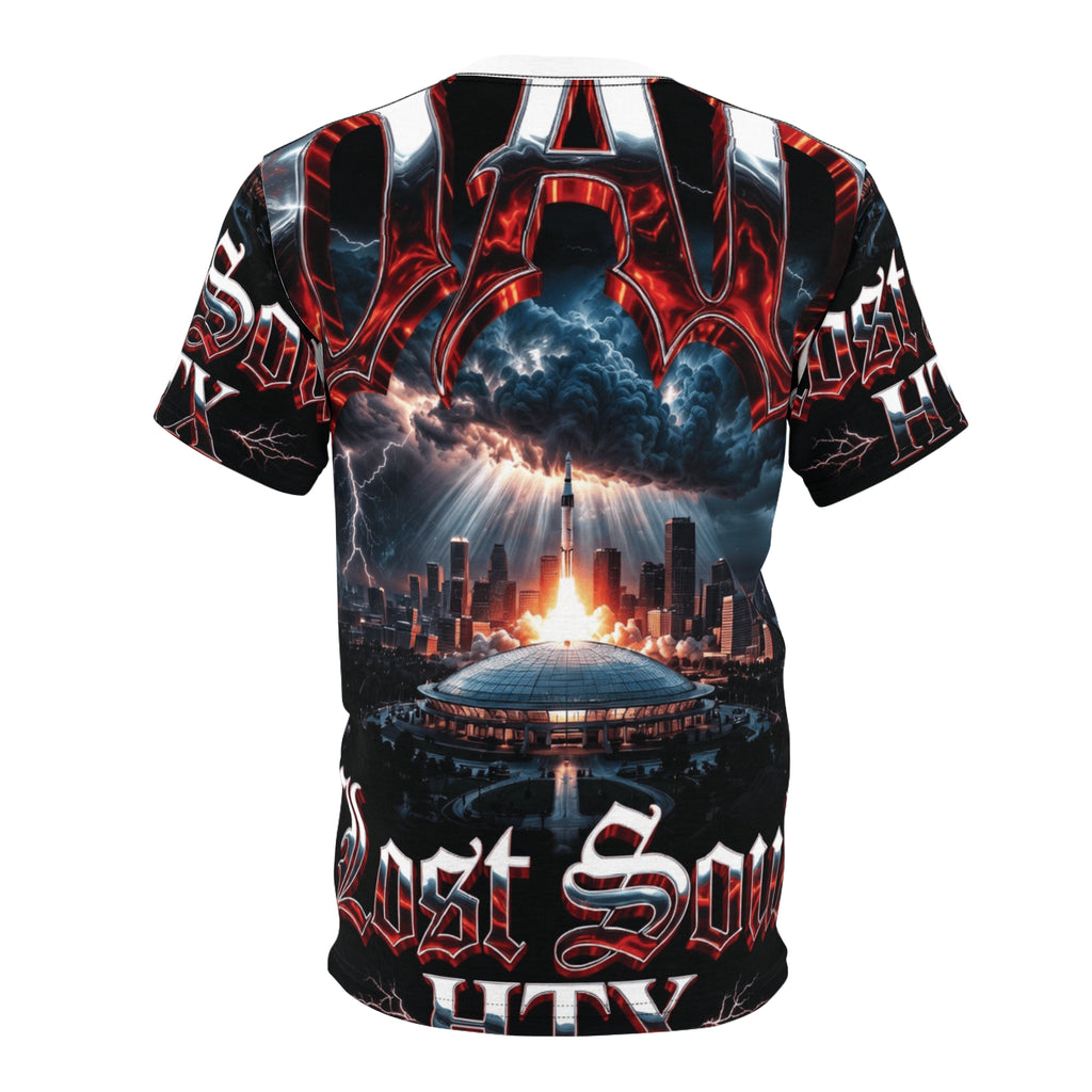 Lost Soul Dad Apocalyptic Cityscape All-Over Print Tee
