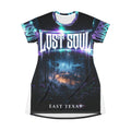 Lost Soul East Texas T-Shirt Dress — Gothic Forest Horror Graphic Tee Dress