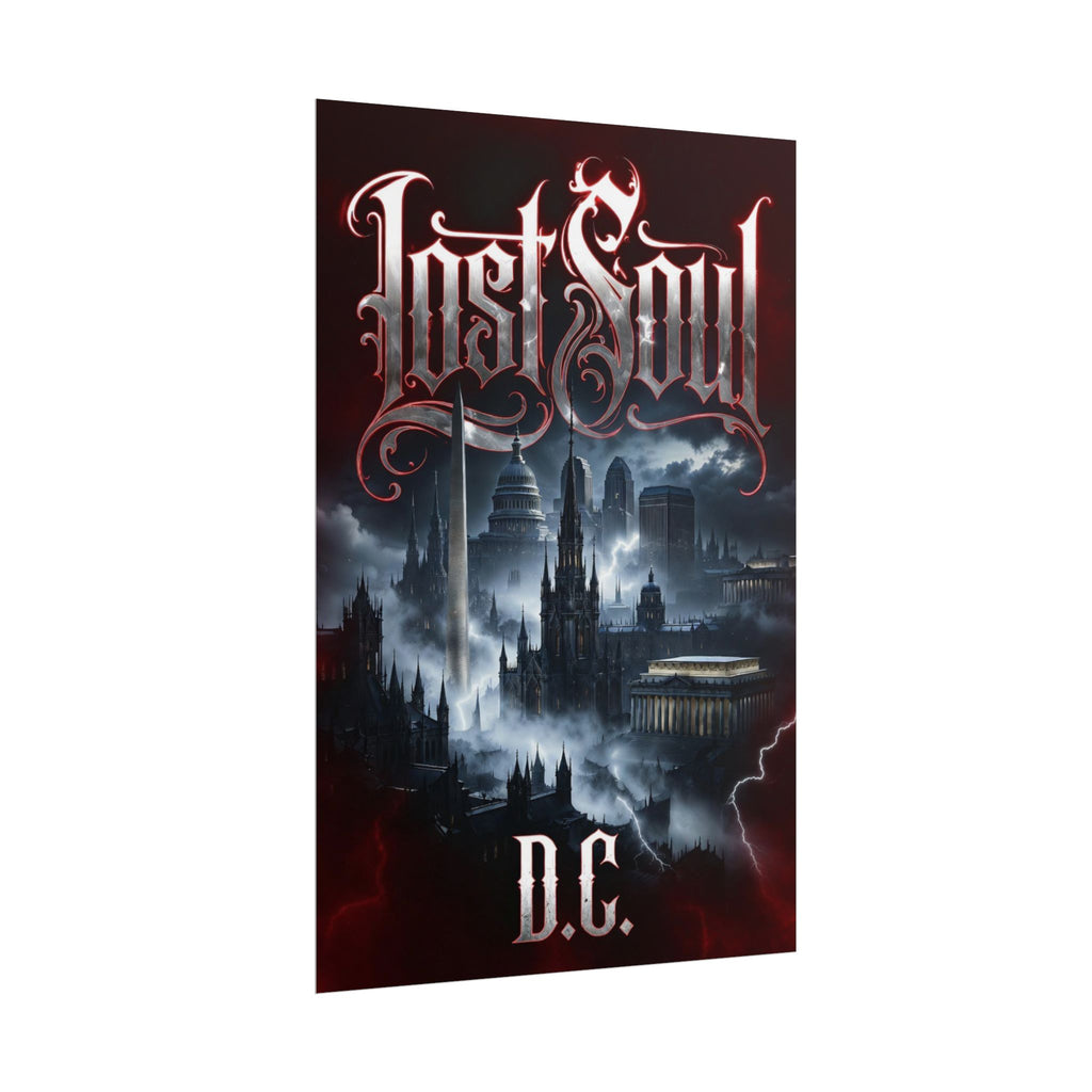 Lost Soul D.C. Rolled Poster — 'Lost Soul D.C.' Gothic Cityscape Metal Band Art
